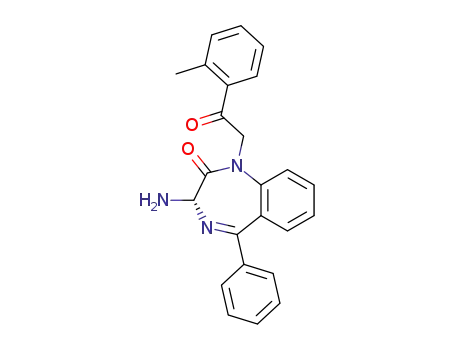 (S)-3-amino-1,3-dihydro-1-(2-methylphenacyl)-5-phenyl-2H-1,4-benzodiazepin-2-one