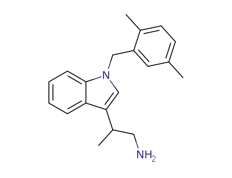 2-<1-(2,5-dimethylbenzyl)indol-3-yl>propylamine