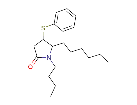 2-Pyrrolidinone, 1-butyl-5-hexyl-4-(phenylthio)-