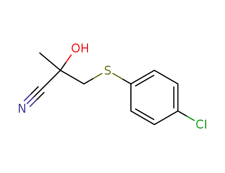 3-(4-Chloro-phenylsulfanyl)-2-hydroxy-2-methyl-propionitrile