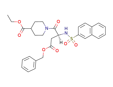(S)-1-<3-(benzyloxycarbonyl)-2-<(naphth-2-ylsulfonyl)amino>propionyl>piperidine-1-carboxylic acid ethyl ester