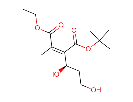 Ethyl (2Z,4R)-4,6-dihydroxy-2-methyl-3-<(1,1-dimethylethoxy)carbonyl>-2-hexenoate