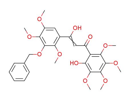 2-Propen-1-one,
3-hydroxy-1-(2-hydroxy-3,4,5,6-tetramethoxyphenyl)-3-[2,4,5-trimethoxy-
3-(phenylmethoxy)phenyl]-