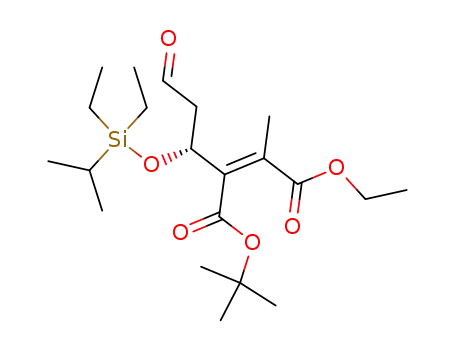 Ethyl (2Z,4R)-4-<<diethyl(1-methylethyl)silyl>oxy>-5-formyl-2-methyl-3-<(1,1-dimethylethoxy)carbonyl>-2-pentenoate