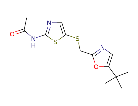 Acetamide,
N-[5-[[[5-(1,1-dimethylethyl)-2-oxazolyl]methyl]thio]-2-thiazolyl]-