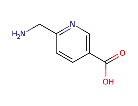 Molecular Structure of 76196-67-3 (3-Pyridinecarboxylicacid,6-(aminomethyl)-(9CI))