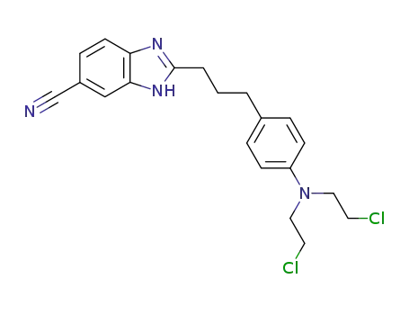 2-(3-{4-[Bis-(2-chloro-ethyl)-amino]-phenyl}-propyl)-3H-benzoimidazole-5-carbonitrile
