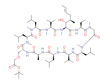 <O-<(tert-butoxycarbonyl)methyl>-D-serine><sup>8</sup>-cyclosporin