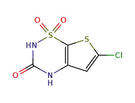 2H-Thieno[3,2-e]-1,2,4-thiadiazin-3(4H)-one, 6-chloro-, 1,1-dioxide