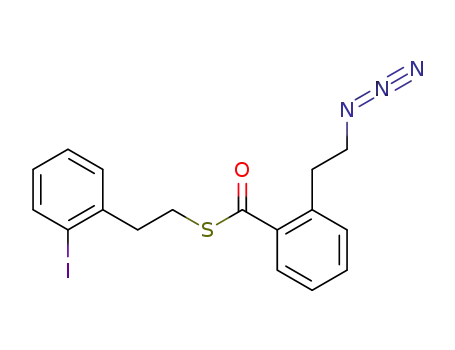 S-(2-iodophenethyl) 2-(2-azidoethyl)benzenecarbothioate