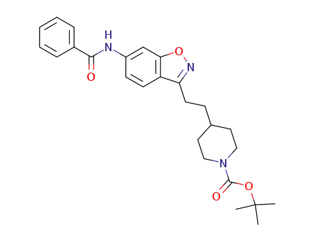 4-[2-(6-Benzoylamino-benzo[d]isoxazol-3-yl)-ethyl]-piperidine-1-carboxylic acid tert-butyl ester