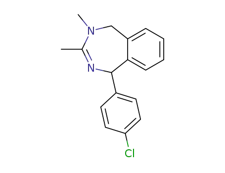(-)-4,5-Dihydro-4-methyl-1-(4-chlorophenyl)-3-methyl-1H-2,4-benzodiazepine