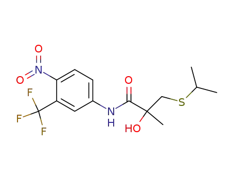 2-Hydroxy-3-isopropylsulfanyl-2-methyl-N-(4-nitro-3-trifluoromethyl-phenyl)-propionamide