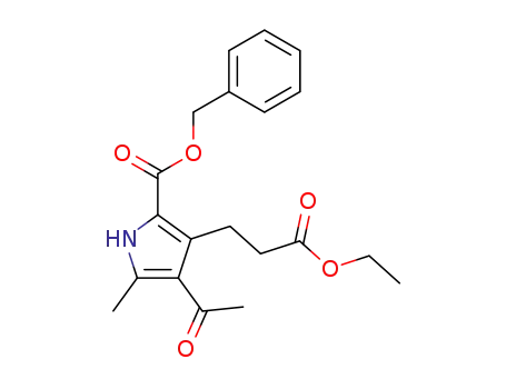1H-Pyrrole-3-propanoic acid,
4-acetyl-5-methyl-2-[(phenylmethoxy)carbonyl]-, ethyl ester