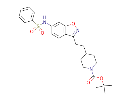 4-[2-(6-Benzenesulfonylamino-benzo[d]isoxazol-3-yl)-ethyl]-piperidine-1-carboxylic acid tert-butyl ester