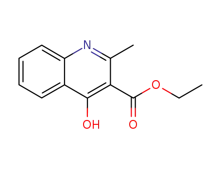 Molecular Structure of 73987-39-0 (4-HYDROXY-2-METHYL-QUINOLINE-3-CARBOXYLIC ACID ETHYL ESTER)