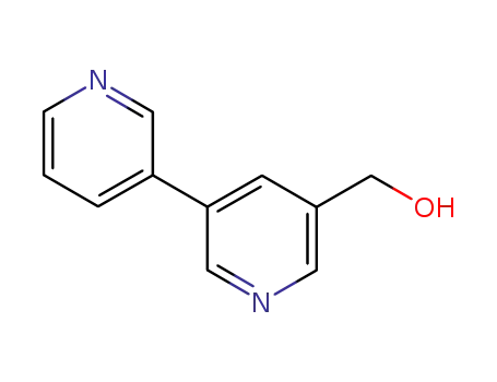Molecular Structure of 484673-70-3 ((5-(pyridin-3-yl)pyridin-3-yl)methanol)