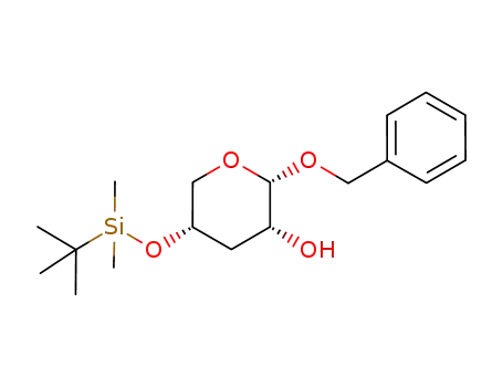 Molecular Structure of 457880-53-4 (benzyl 4-O-[(tert-butyl)dimethylsilyl]-3-deoxy-α-D-ribopyranoside)