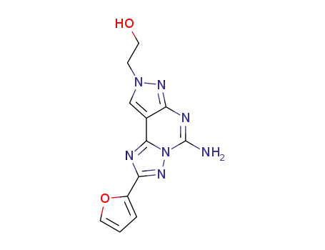 2-(5-amino-2-furan-2-yl-pyrazolo[4,3-<i>e</i>][1,2,4]triazolo[1,5-<i>c</i>]pyrimidin-8-yl)-ethanol