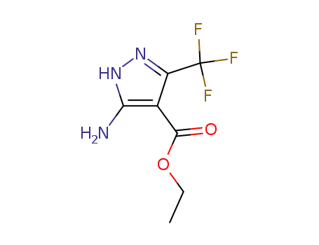 Molecular Structure of 133922-58-4 (ETHYL 5-AMINO-3-(TRIFLUOROMETHYL)-1H-PYRAZOLE-4-CARBOXYLATE)