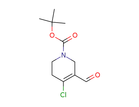 Molecular Structure of 885275-20-7 (1-BOC-4-CHLORO-5-FORMYL-3,6-DIHYDRO-2H-PYRIDINE)