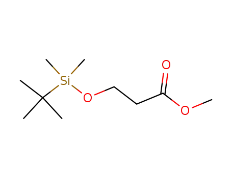Molecular Structure of 448944-56-7 (Propanoic acid, 3-[[(1,1-dimethylethyl)dimethylsilyl]oxy]-, methyl ester)