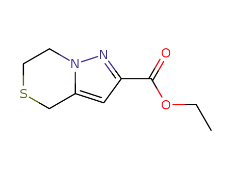 Molecular Structure of 623564-59-0 (ethyl 6,7-dihydro-4H-pyrazolo[5,1-c][1,4]thiazine-2-carboxylate)