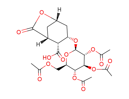 (1R,2R,3S,5S)-7-oxo-3-(2',3',4',6'-tetra-O-acetyl-β-D-glucopyranosyloxy)-6-oxabicyclo[3.2.1]octane-2-carboxylic acid