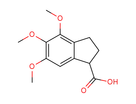 4,5,6-trimethoxy-2,3-dihydro-1H-indene-1-carboxylic Acid