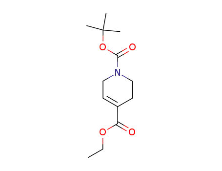 Molecular Structure of 906663-30-7 (3,6-dihydro-2H-pyridine-1,4-dicarboxylic acid 1-tert-butyl ester 4-ethyl ester)