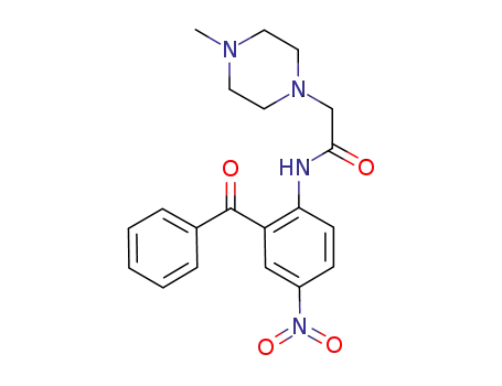N-(2-benzoyl-4-nitrophenyl)-2-(4-methyl-1-piperazinyl)acetamide