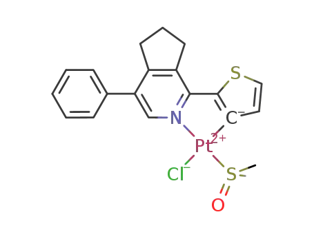 [Pt(5-phenyl-2-(2-thienyl)cyclopenteno[c]pyridine<sup>(1-)</sup>)Cl(dimethylsulfoxide)]