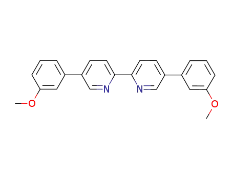 Molecular Structure of 929219-88-5 (2,2'-Bipyridine, 5,5'-bis(3-methoxyphenyl)-)