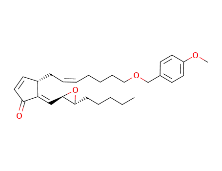 (S)-4-[(Z)-7-(4-Methoxy-benzyloxy)-hept-2-enyl]-5-[1-((2R,3R)-3-pentyl-oxiranyl)-meth-(E)-ylidene]-cyclopent-2-enone