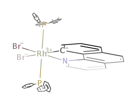 Rh(C<sub>13</sub>H<sub>8</sub>N)Br<sub>2</sub>(P(C<sub>6</sub>H<sub>5</sub>)3)2