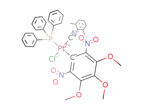 (SP-4-3)-[Pt(κC-C6(NO2)2-2,6-(OMe)3)Cl(PPh3)(C6H3Me2-2,6-NC)]