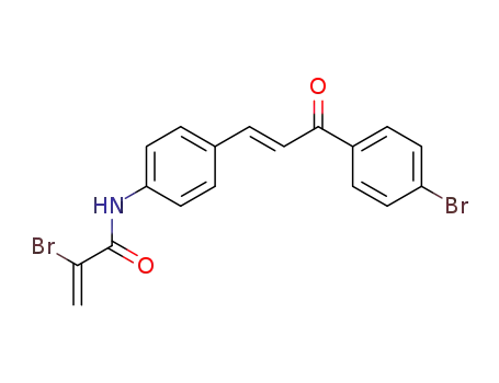 2-bromo-N-(4-((E)-3-(4-bromophenyl)-3-oxoprop-1-enyl)phenyl)acrylamide