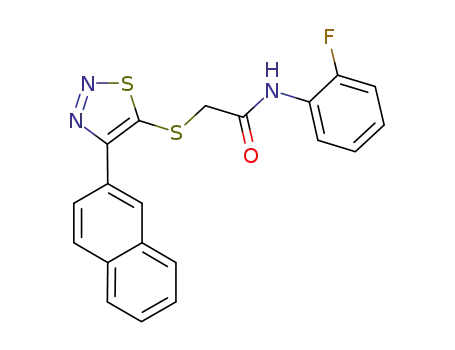 N-(2-fluorophenyl)-2-(4-(naphthalen-2-yl)-1,2,3-thiadiazol-5-ylthio)acetamide