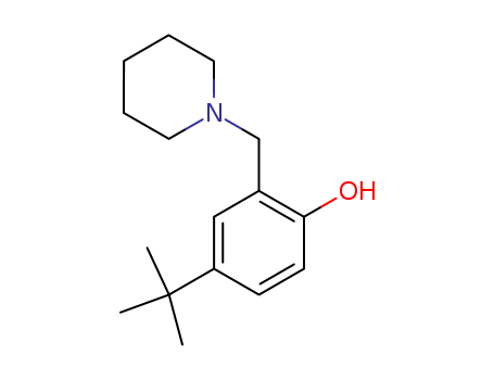 Phenol, 4-(1,1-dimethylethyl)-2-(1-piperidinylmethyl)-