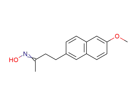 Molecular Structure of 68427-21-4 (Nabumetone hydroxyimine)