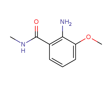 Molecular Structure of 5081-17-4 (Benzamide, 2-amino-3-methoxy-N-methyl-)