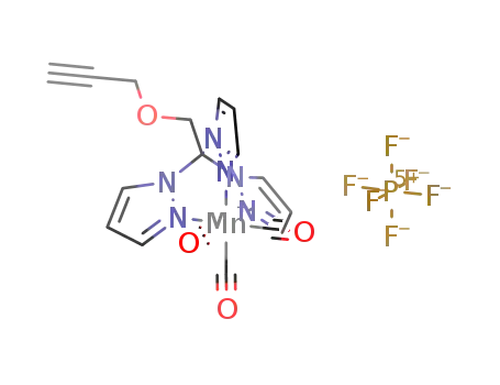[fac-Mn(CO)3(2,2,2-tris(pyrazol-1-yl)ethylpropargyl ether)]PF<sub>6</sub>