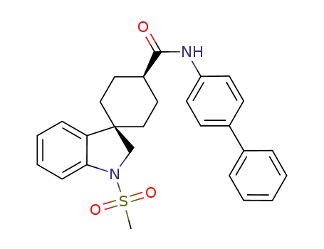 N-([1,1'-biphenyl]-4-yl)-1'-(methylsulfonyl)spiro[cyclohexane-1,3'-indoline]-4-carboxamide