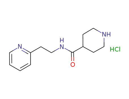 Molecular Structure of 1170009-87-6 (N-(2-pyridin-2-ylethyl)piperidine-4-carboxamide dihydrochloride)