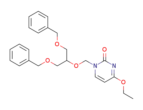 2(1H)-Pyrimidinone,
4-ethoxy-1-[[2-(phenylmethoxy)-1-[(phenylmethoxy)methyl]ethoxy]methyl]
-