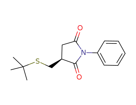 3-(tert-butylthiomethyl)-1-phenylpyrrolidine-2,5-dione