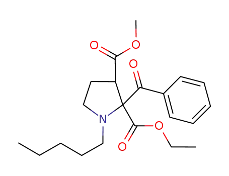 2-benzoyl-1-pentylpyrrolidine-2,3-dicarboxylic acid 2-ethyl ester 3-methyl ester