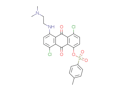 1,5-dichloro-4-<<2-(dimethylamino)ethyl>amino>-8-(tosyloxy)-9,10-anthracenedione