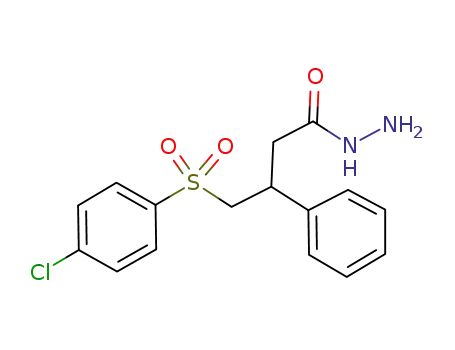 4-(4-chlorophenyl)sulfonyl-3-phenylbutanehydrazide