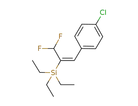 (E)-3-(4-chlorophenyl)-1,1-difluoro-2-triethylsilylpropene
